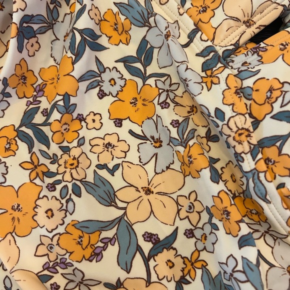 NWT One Piece Tummy Control Deep V Neck Double Straps Back Tie Swimsuit - Picture 12 of 15